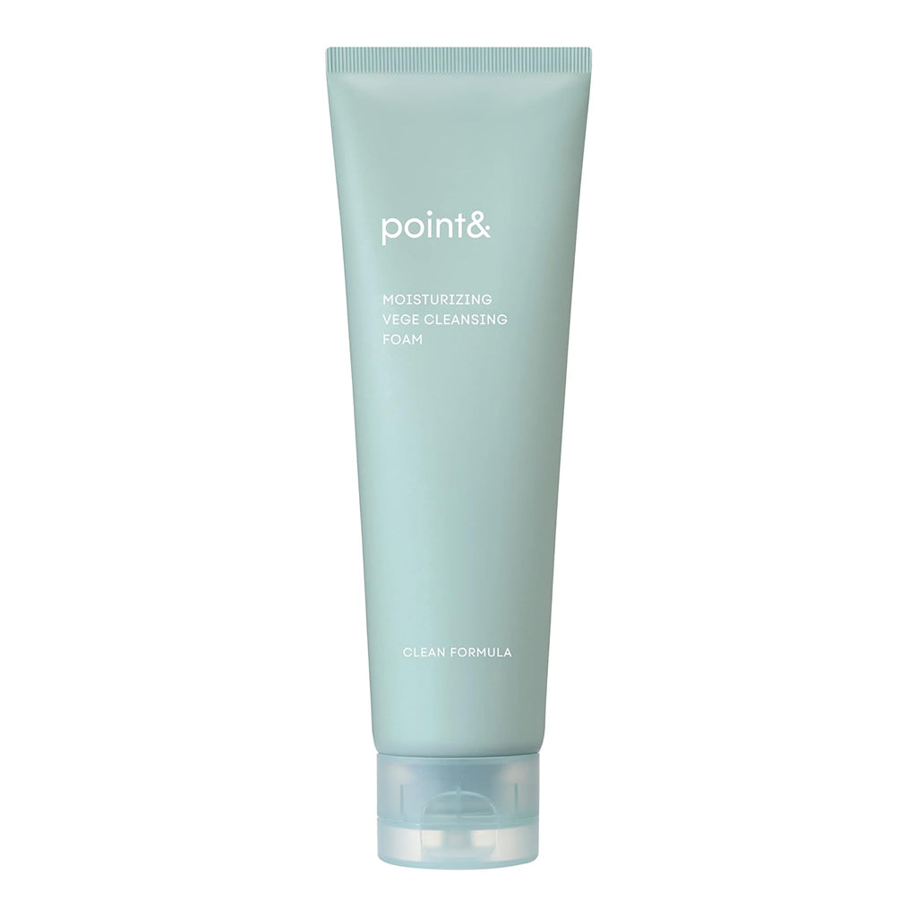 Point & Moisture Veggie Cleansing Foam, 5.3 oz (150 g), Weak Acid Reducing Moisturizing Improvement Cleansing Foam