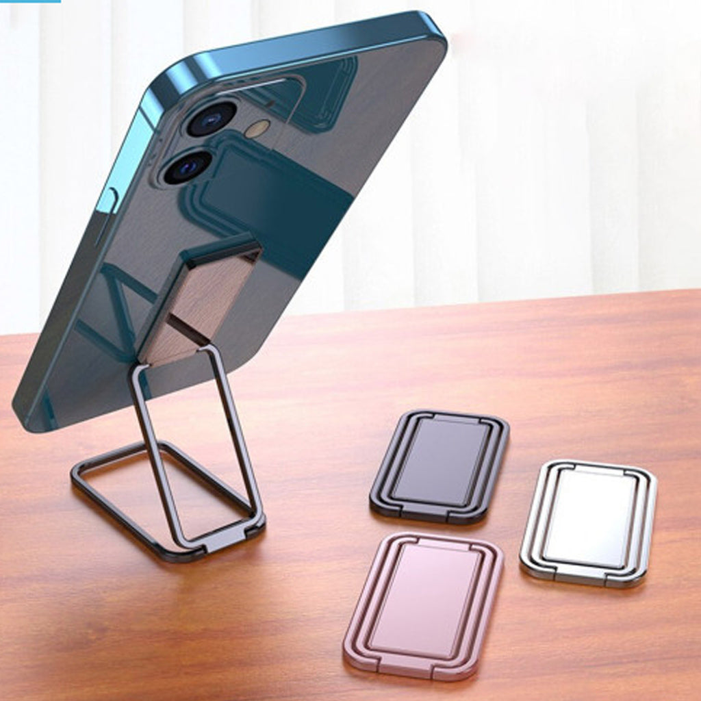Mobile Phone Grip Talk Holder Magnet Smart Talk Smart Ring Finger Ring Metal Silver, Metal Black, Rose Gold (Metal Silver)