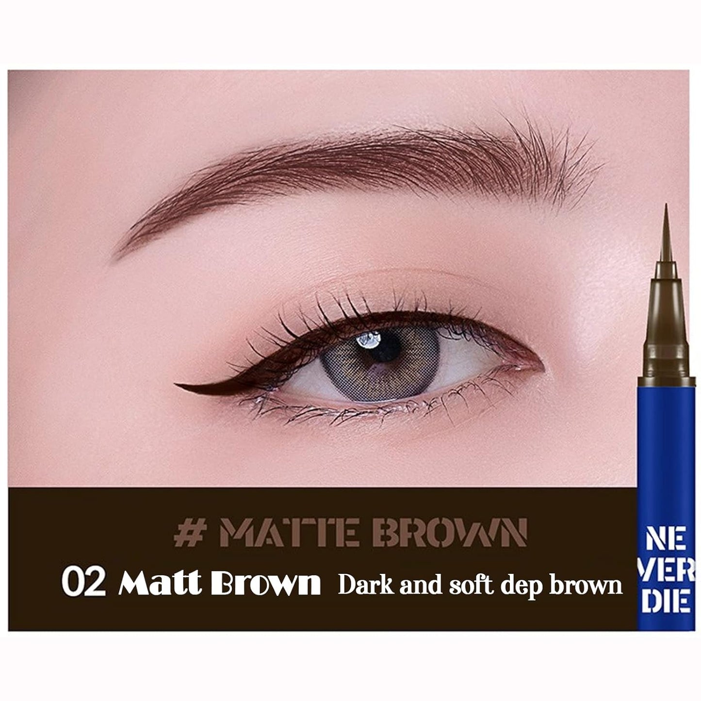 Bbia Never Die Brush Eyeliner 0.4g 2Colors / Long Lasting Eyeliner / Ultra-fine Brush Eyeliner / Pen Eyeliner