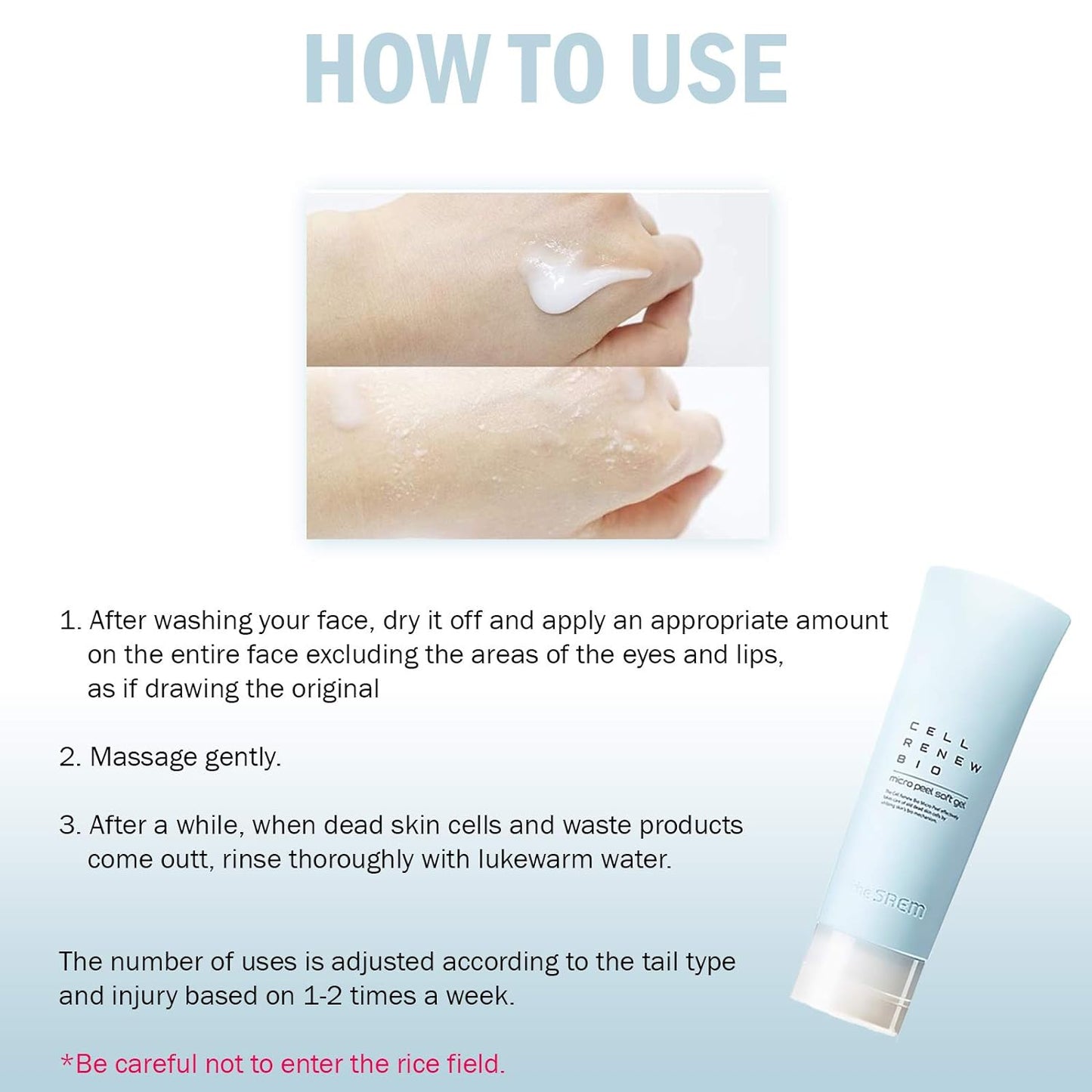 The Saem Cell Renew Bio Micro Peel Soft Gel 160ml- AHA & BHA Mild Peeling Gel, Removes Dead Skin Cells and Impurities from Pores, Skin Firming & Vitality Care,