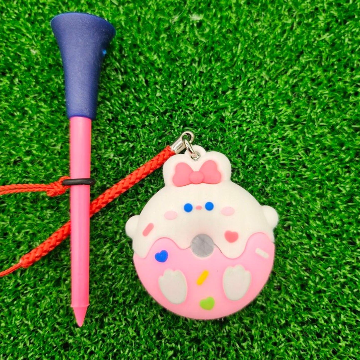 4 Types of Donut Golf Tee Hangers/Golf Accessories Caddy Supplies Golf Tee Holder Set
