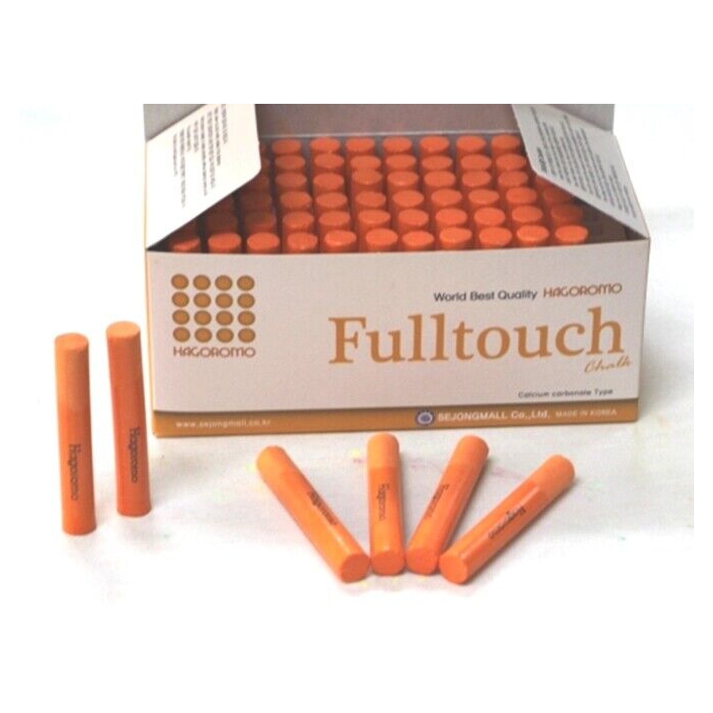 HAGOROMO Fulltouch Color Chalk 1 Box [72 Pcs / Orange]