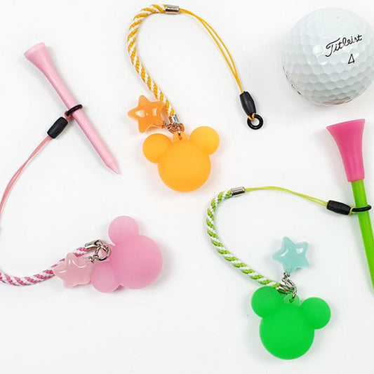 Luminous Bear Golf tee Holder Set of 5 Golf tee Hanger Gift Set Golf Supplies Night Round