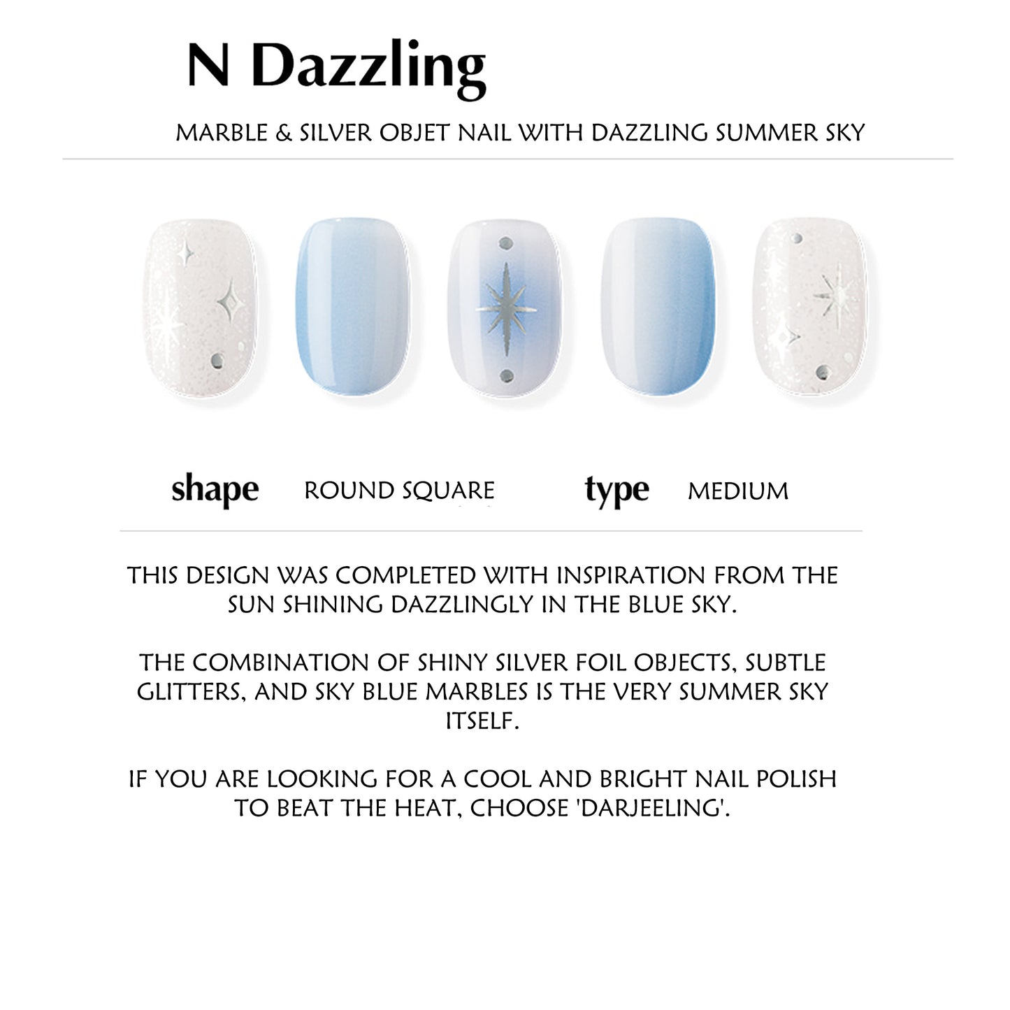 New Ohora (Darjeeling Nail (Round Square)