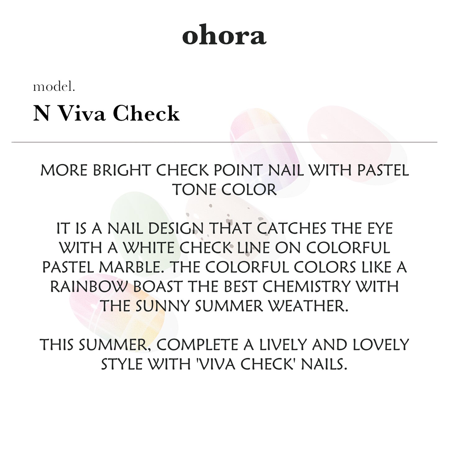 Ohora NEW (N Viva Check Nails)