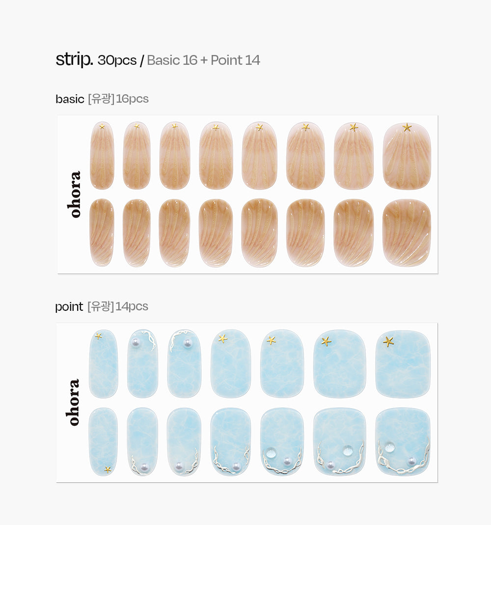 Ohora sticker Blue East Ocean Nail