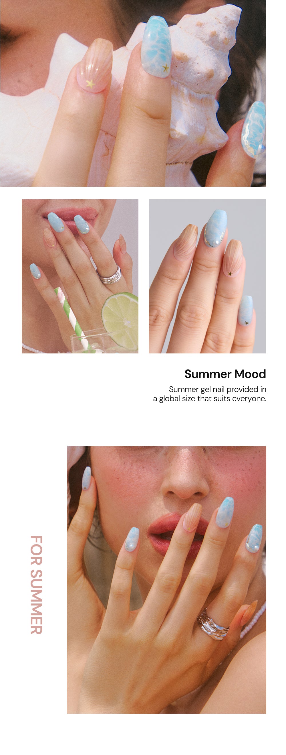 Ohora sticker Blue East Ocean Nail