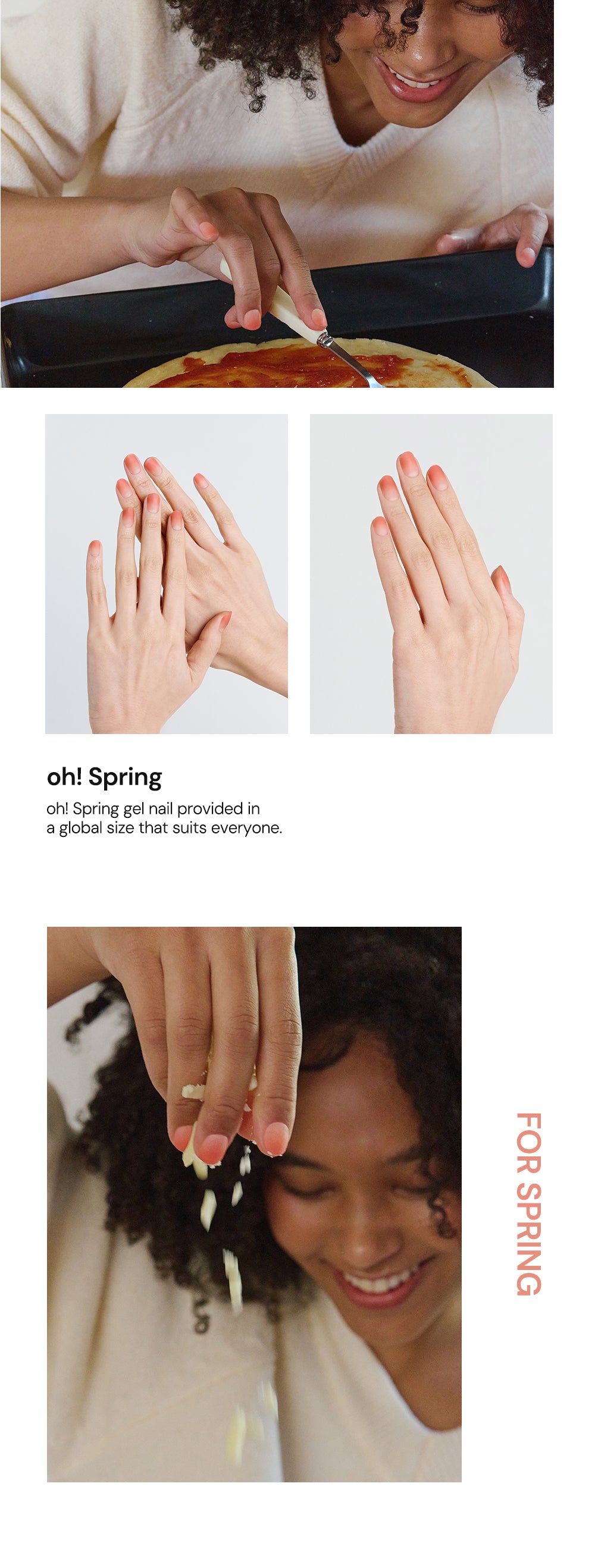 Ohora sticker N Apricot Sorbet Nail