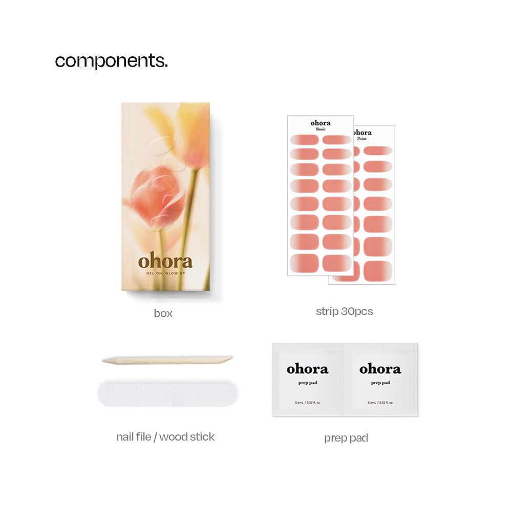 Ohora sticker N Apricot Sorbet Nail