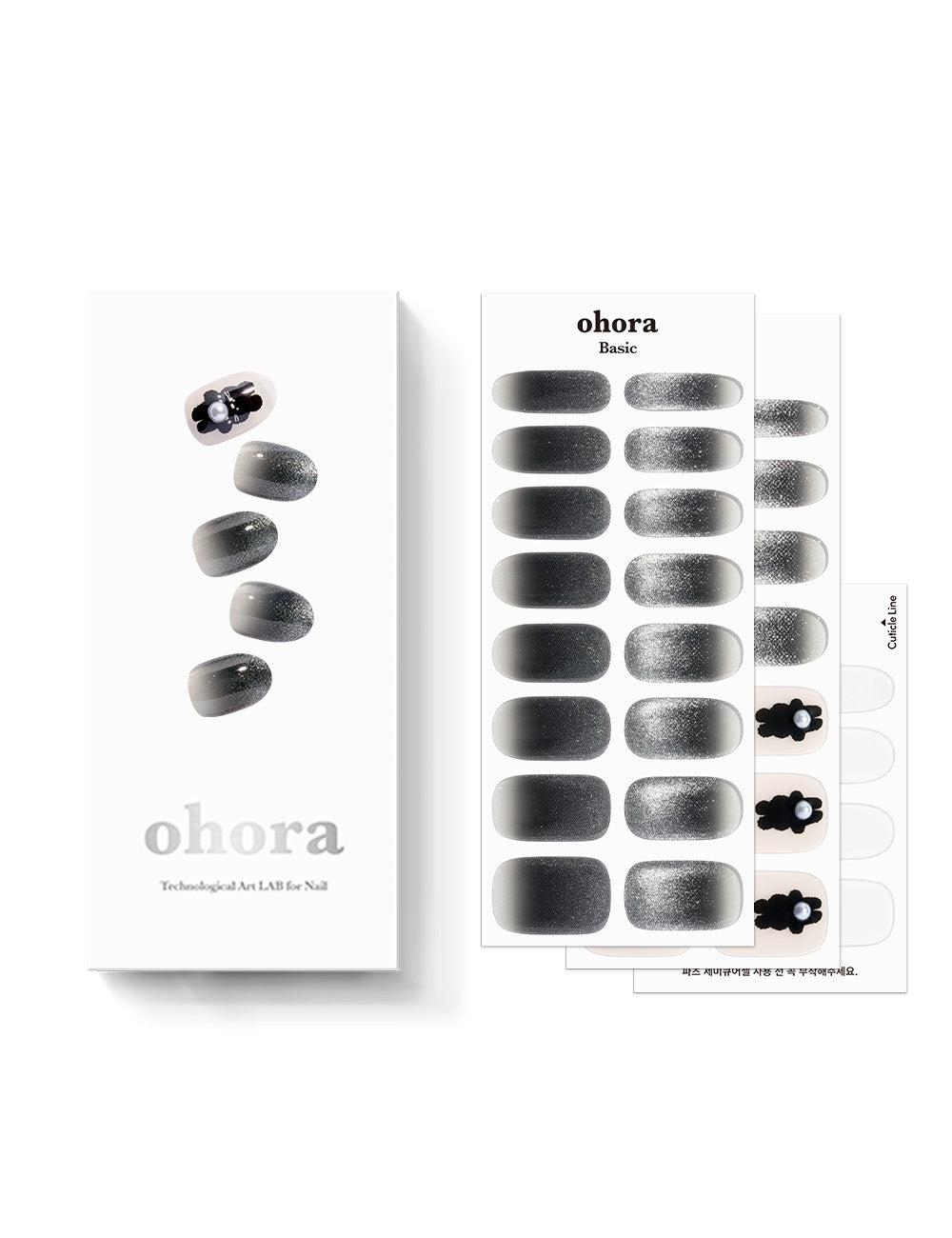 Ohora sticker N Black Bunny Nails