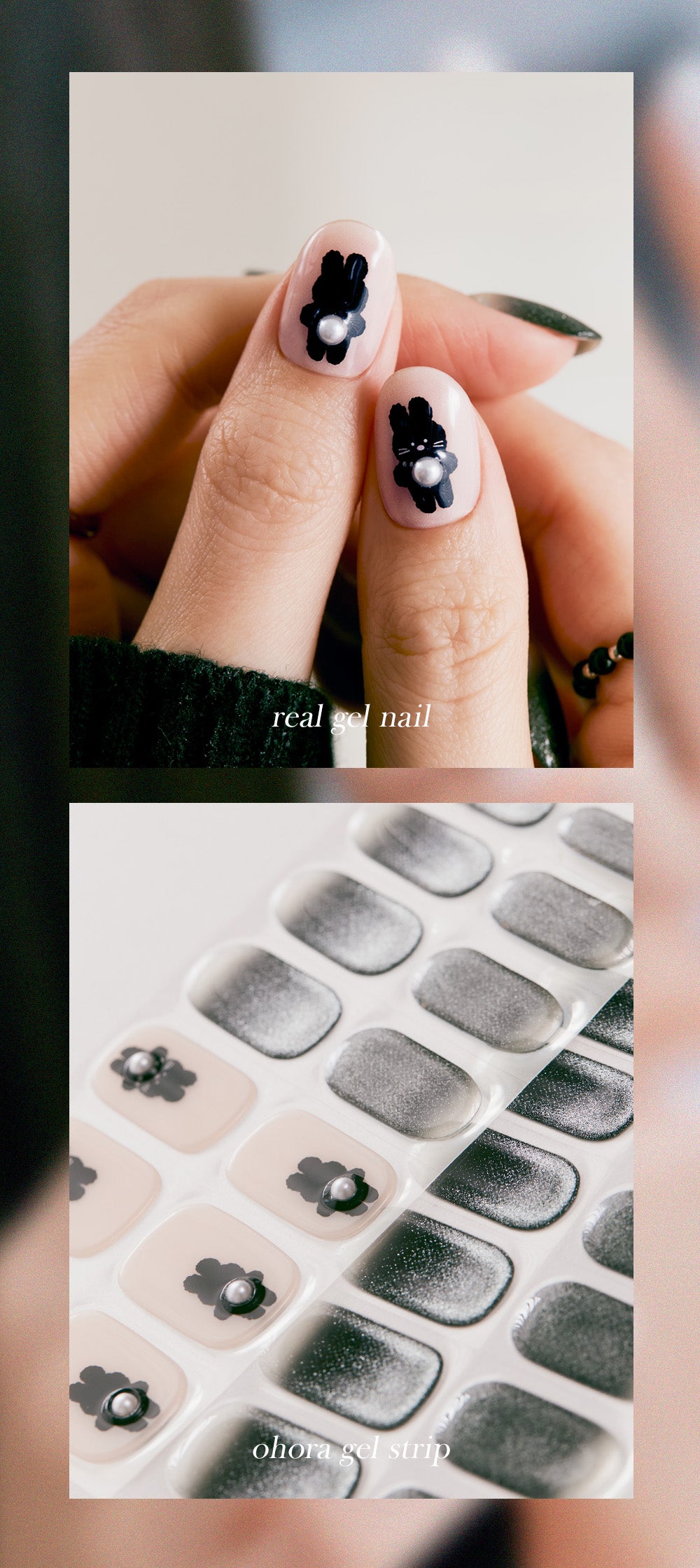 Ohora sticker N Black Bunny Nails