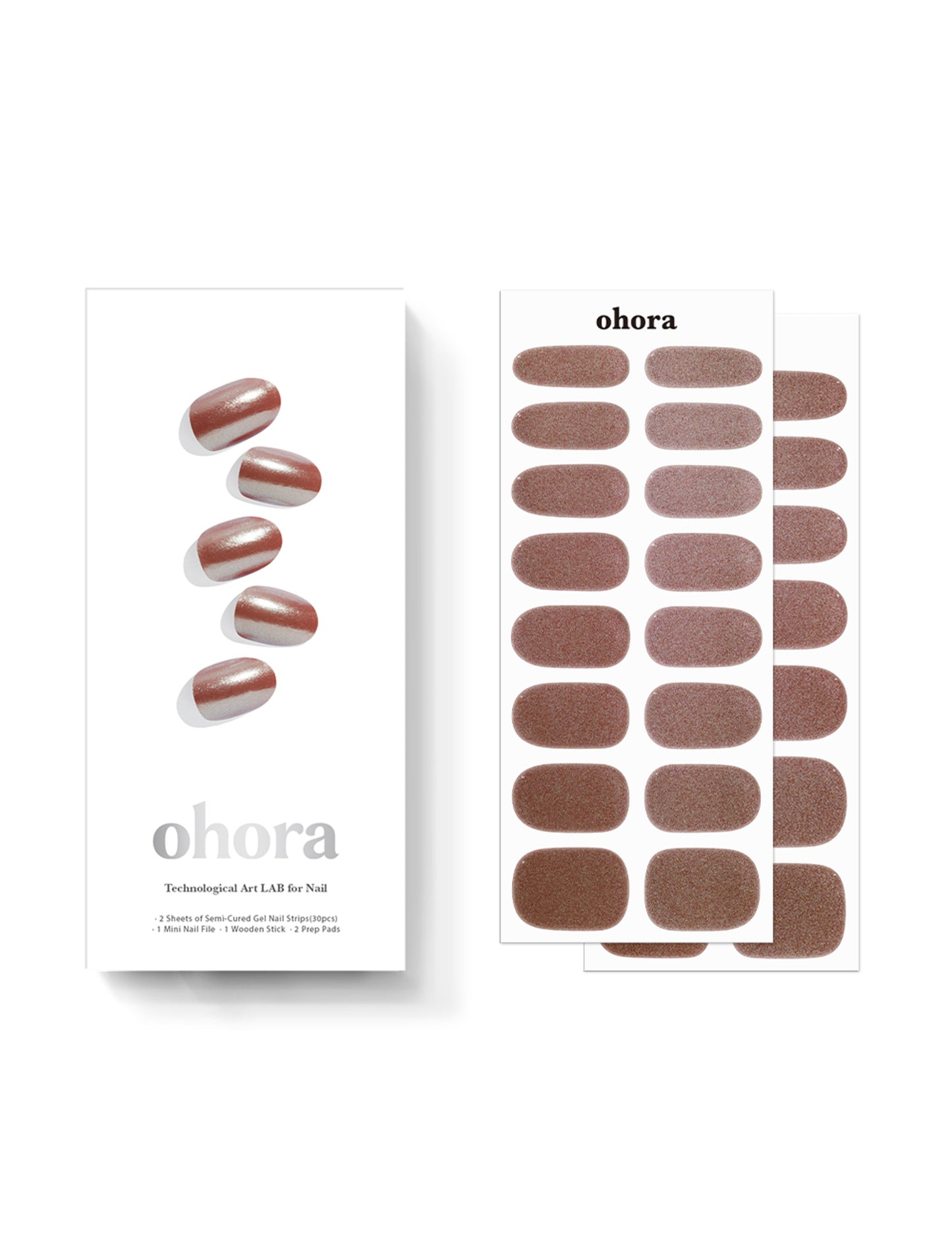 Ohora sticker N Chocolate Chrome Nails