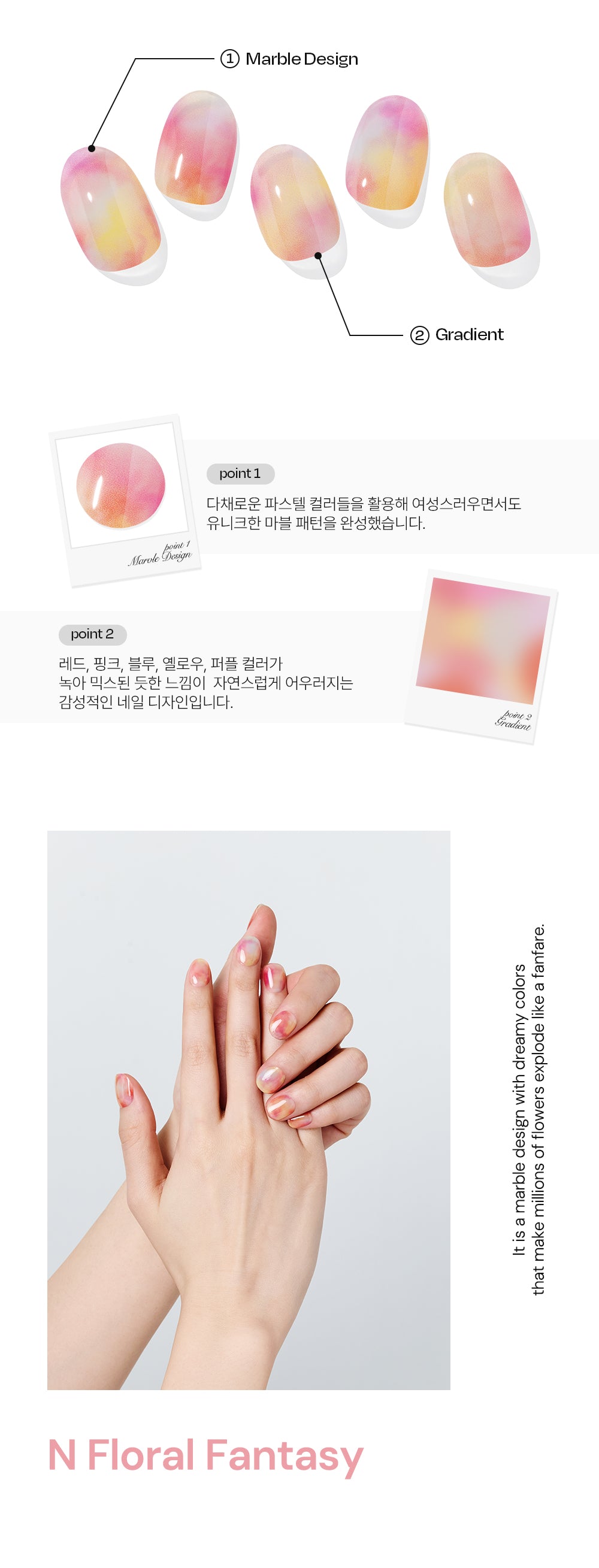 Ohora sticker N Floral Fantasy Nails