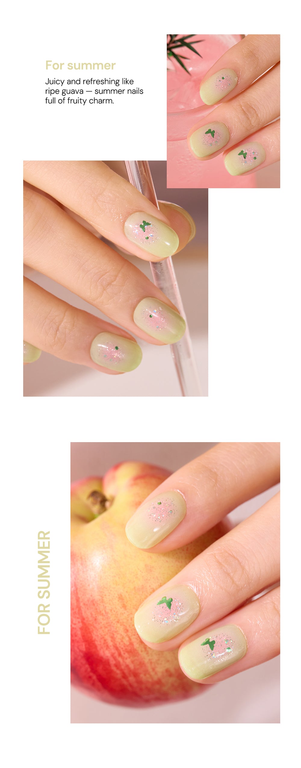 Ohora sticker N Guava Glint Nails