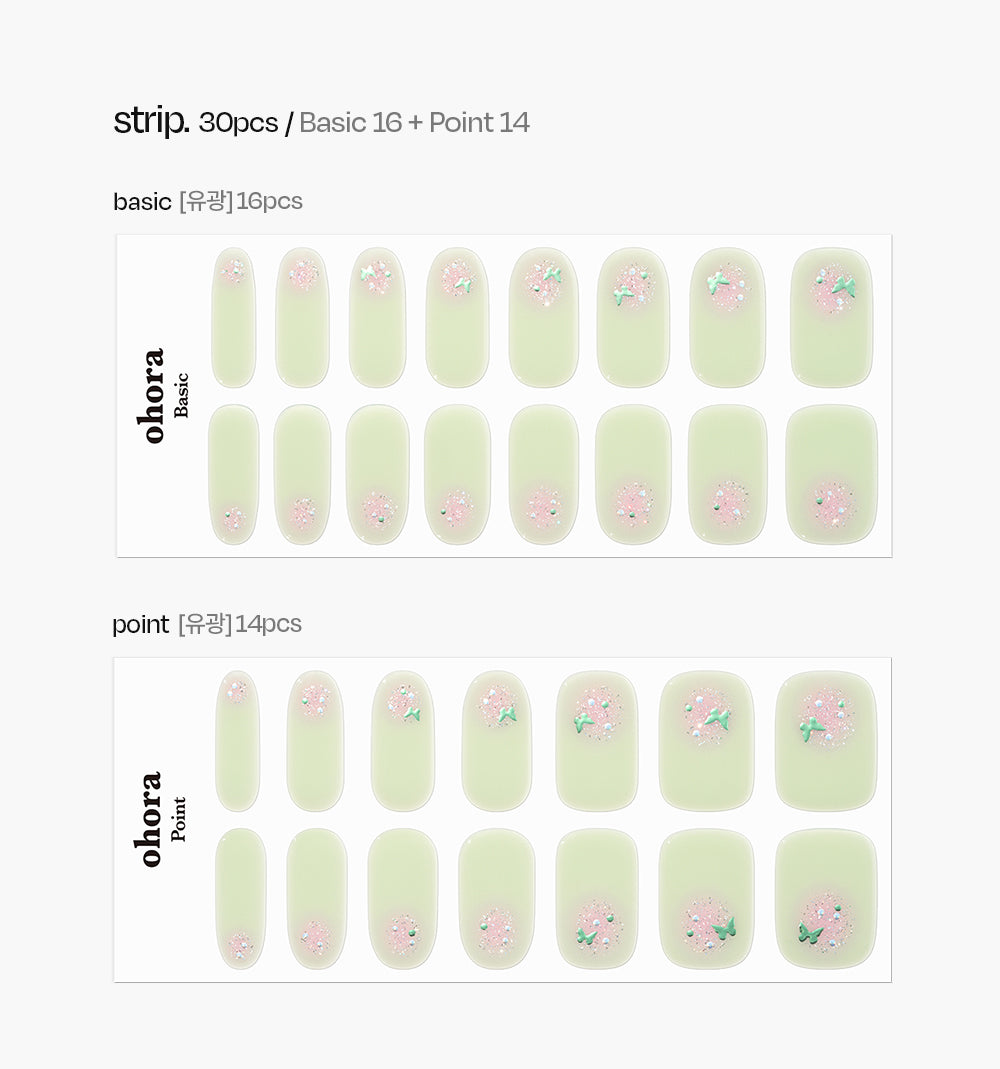 Ohora sticker N Guava Glint Nails