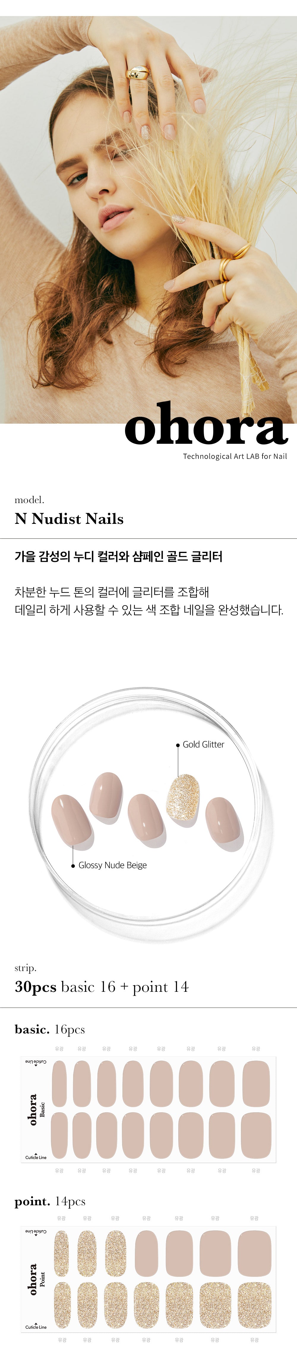 Ohora sticker N Nudist Nails