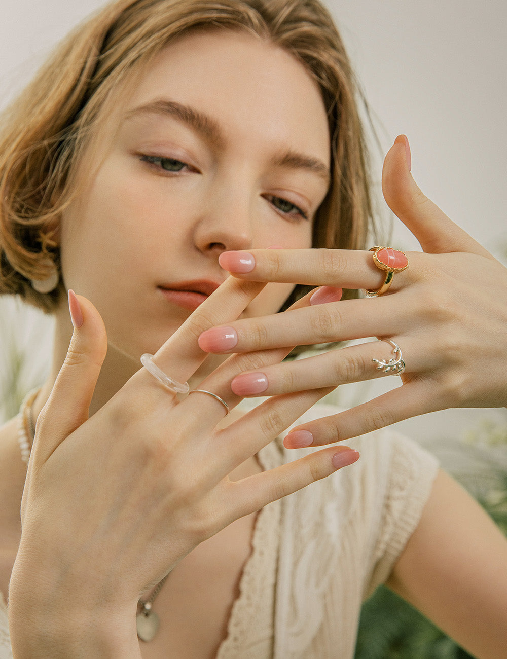 Ohora sticker N Peach Latte Nails