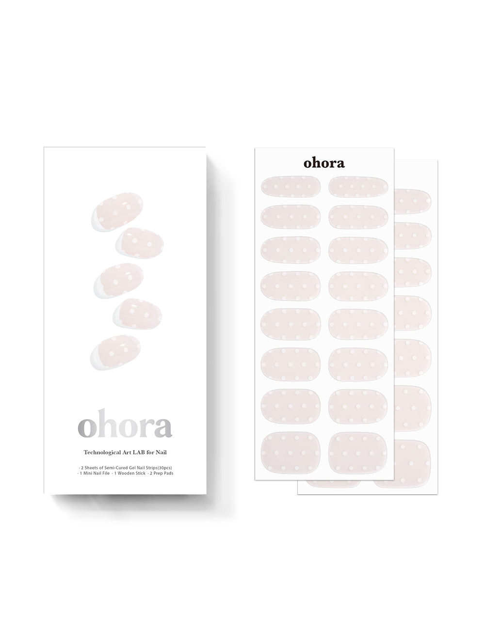 Ohora sticker N Polka Blanc Nails