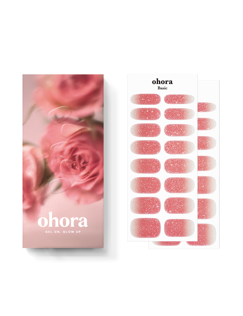ohora sticker N Rose Shower Nails
