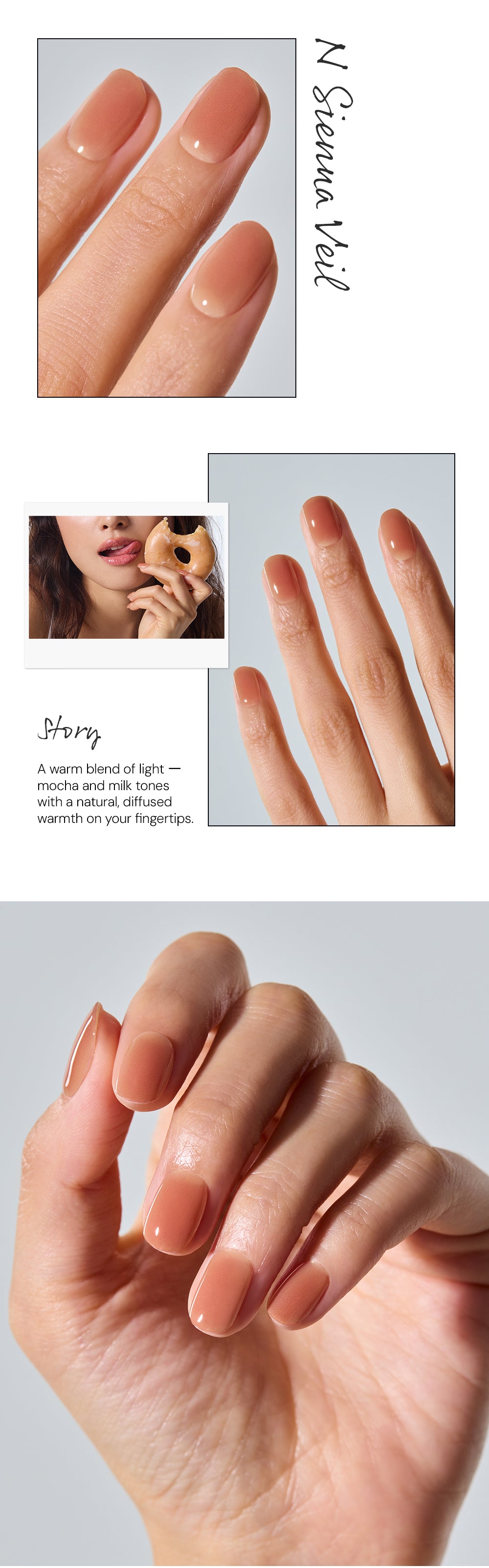 Ohora sticker N Sienna Veil Nails
