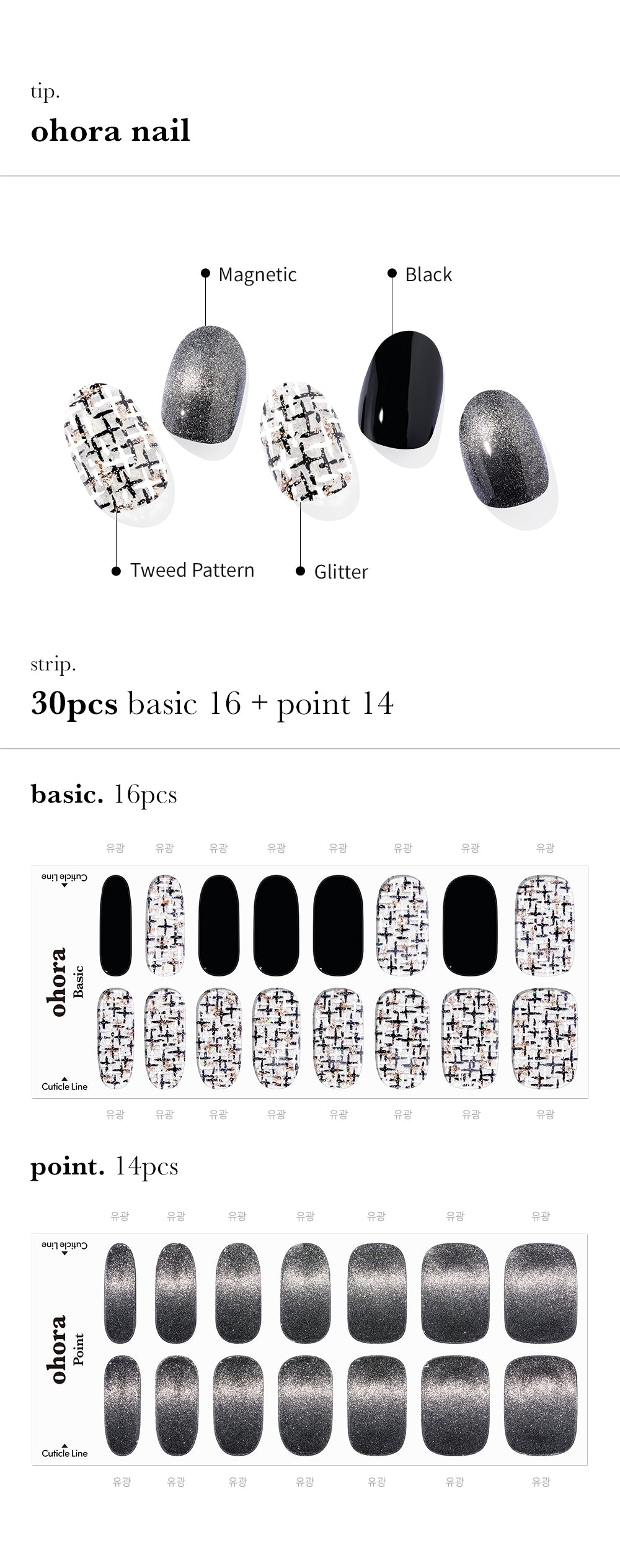 Ohora sticker N Tweed Jacket Nail