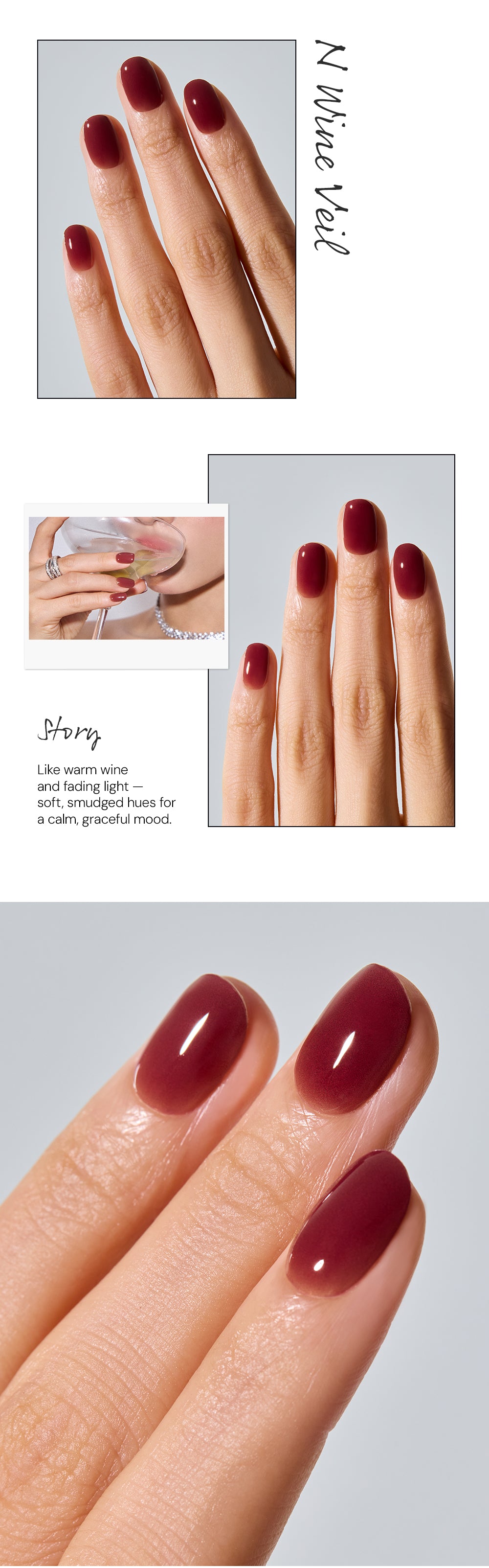 Ohora sticker N Wine Veil Nail