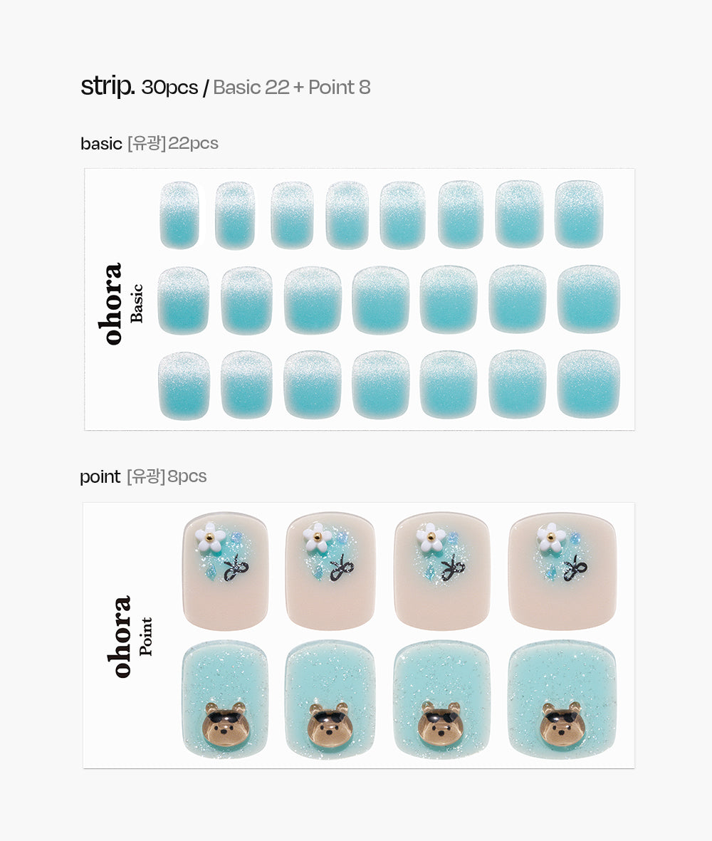 Ohora sticker P Tanning Bear Pedi