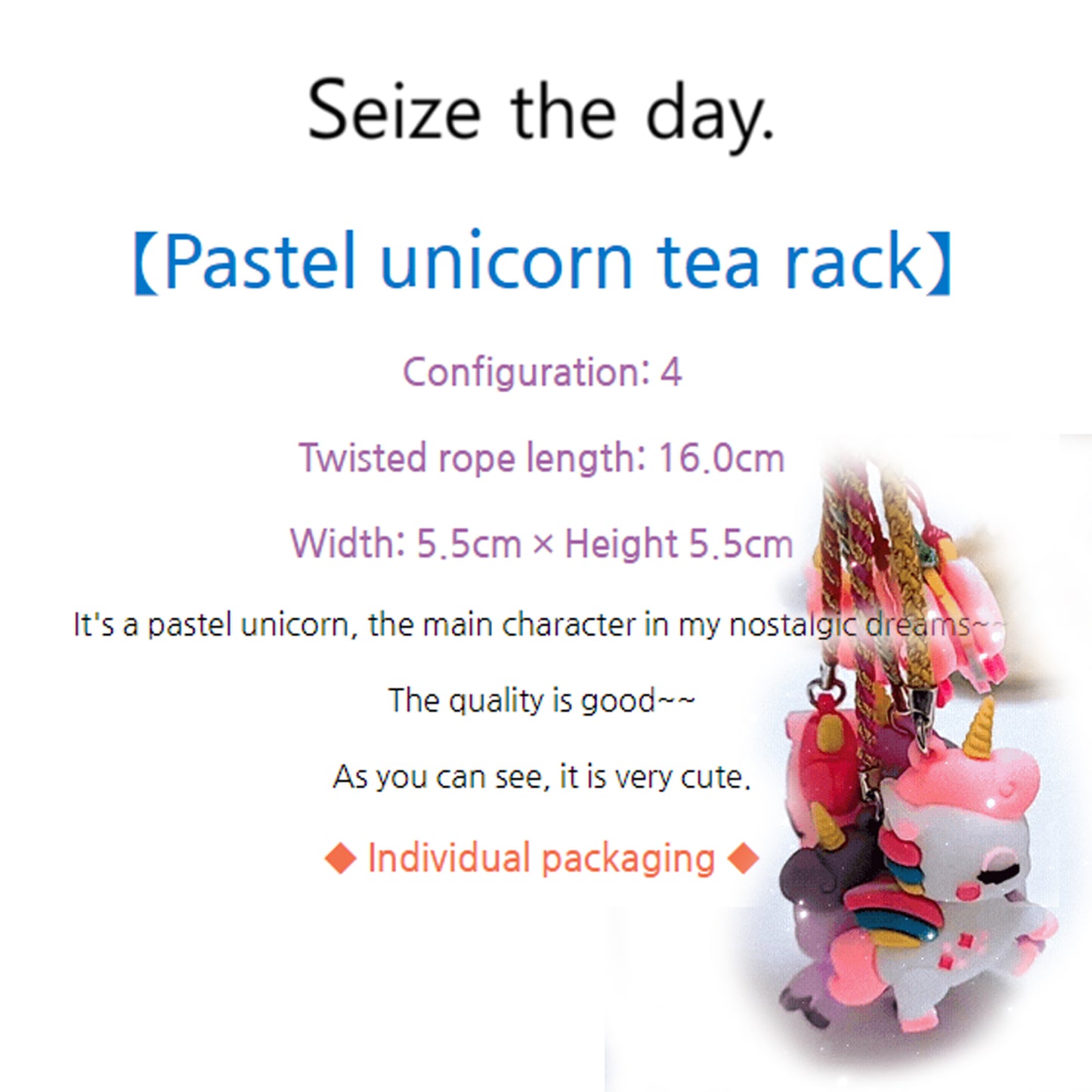 Pastel Unicorn Golf Tee Rack 4 Type of Golf Tee Holder Buddy Supplies