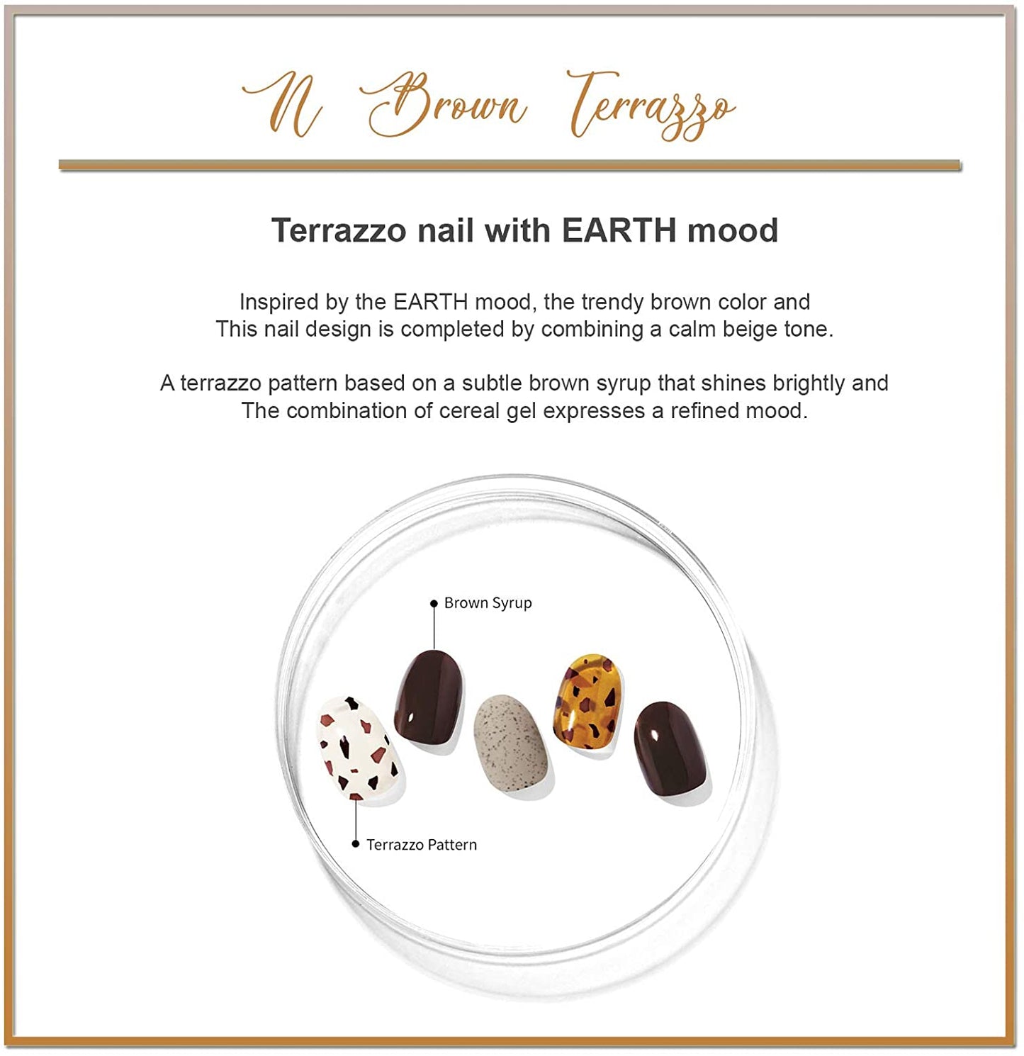 Ohora (N Brown Terrazzo Nails)