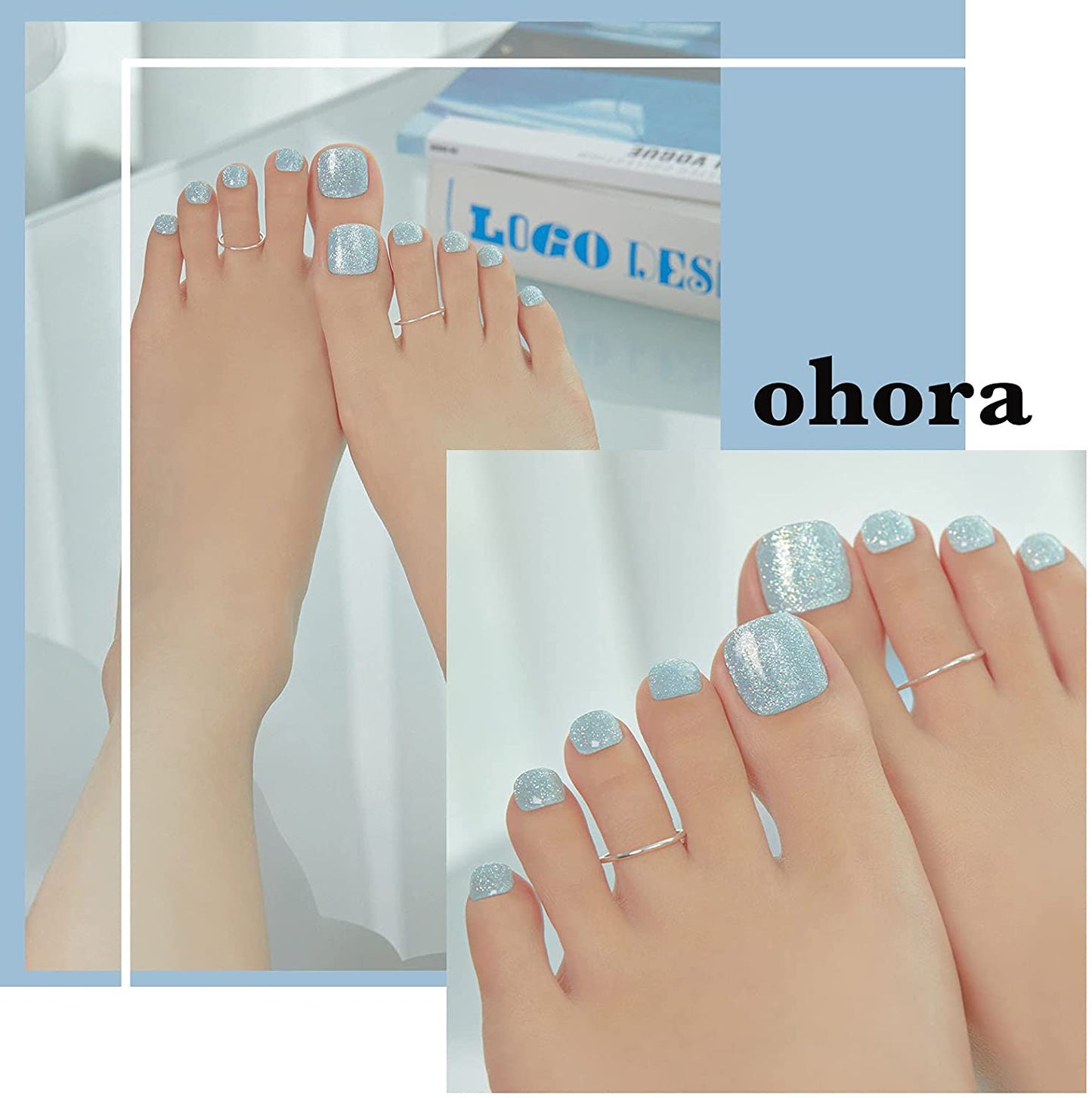 Ohora (P Soda Blue Pedi) Nail Gel Set