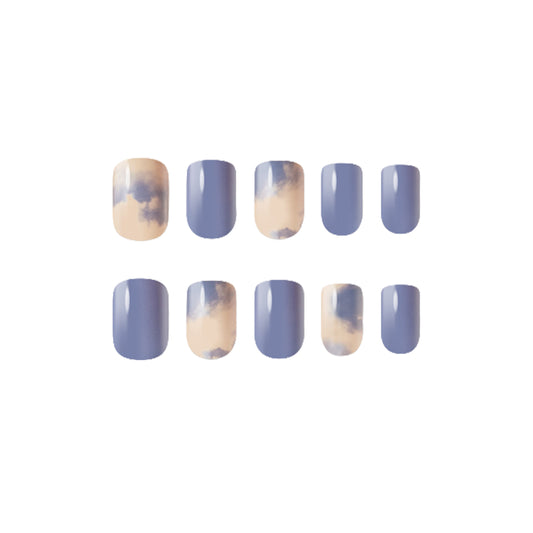 Muzmak (N Pale Marble (Regular Square) Nail) 36pcs Nail Art Pattern Sticker Set Semicure Nail