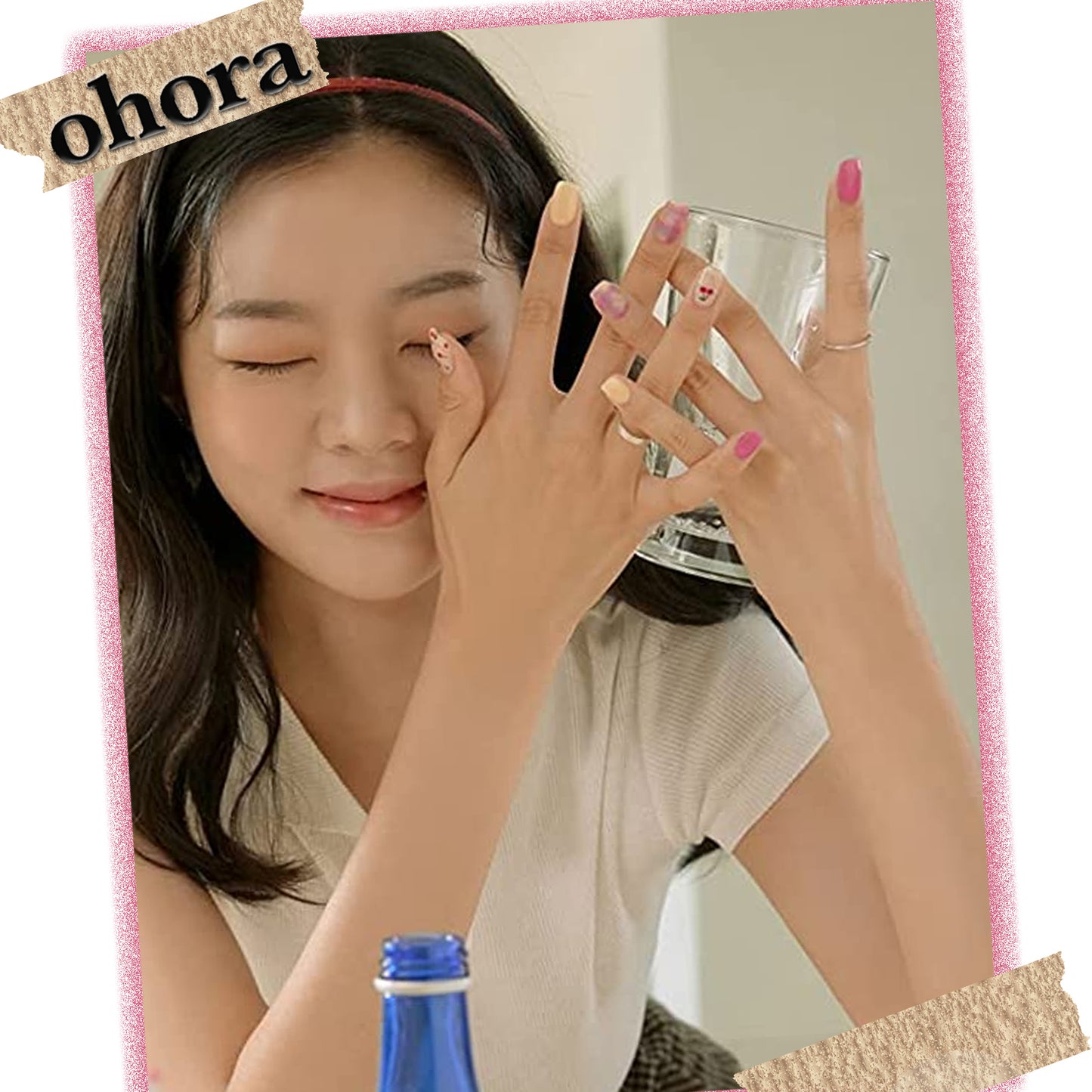 Ohora (N Cherry Check Nails)