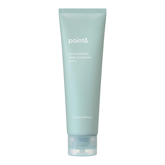 Point & Moisture Veggie Cleansing Foam, 5.3 oz (150 g), Weak Acid Reducing Moisturizing Improvement Cleansing Foam
