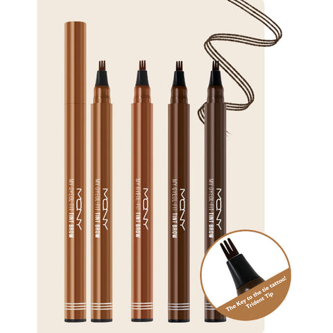 McQueen New York 1+1 Trident Eyebrow Eyebrow Tattoo Pen EyebrowDeparting Today (Natural Brown)