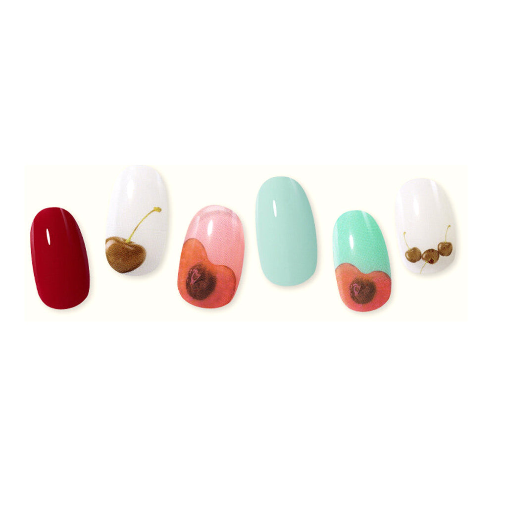 Wakemake (Cherry Cream Cheese) March Real Gel Nail [Non-bake Easy Fit]