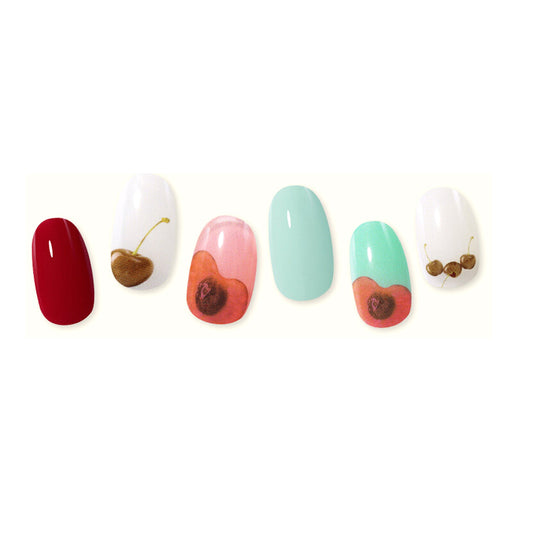 Wakemake (Cherry Cream Cheese) March Real Gel Nail [Non-bake Easy Fit]