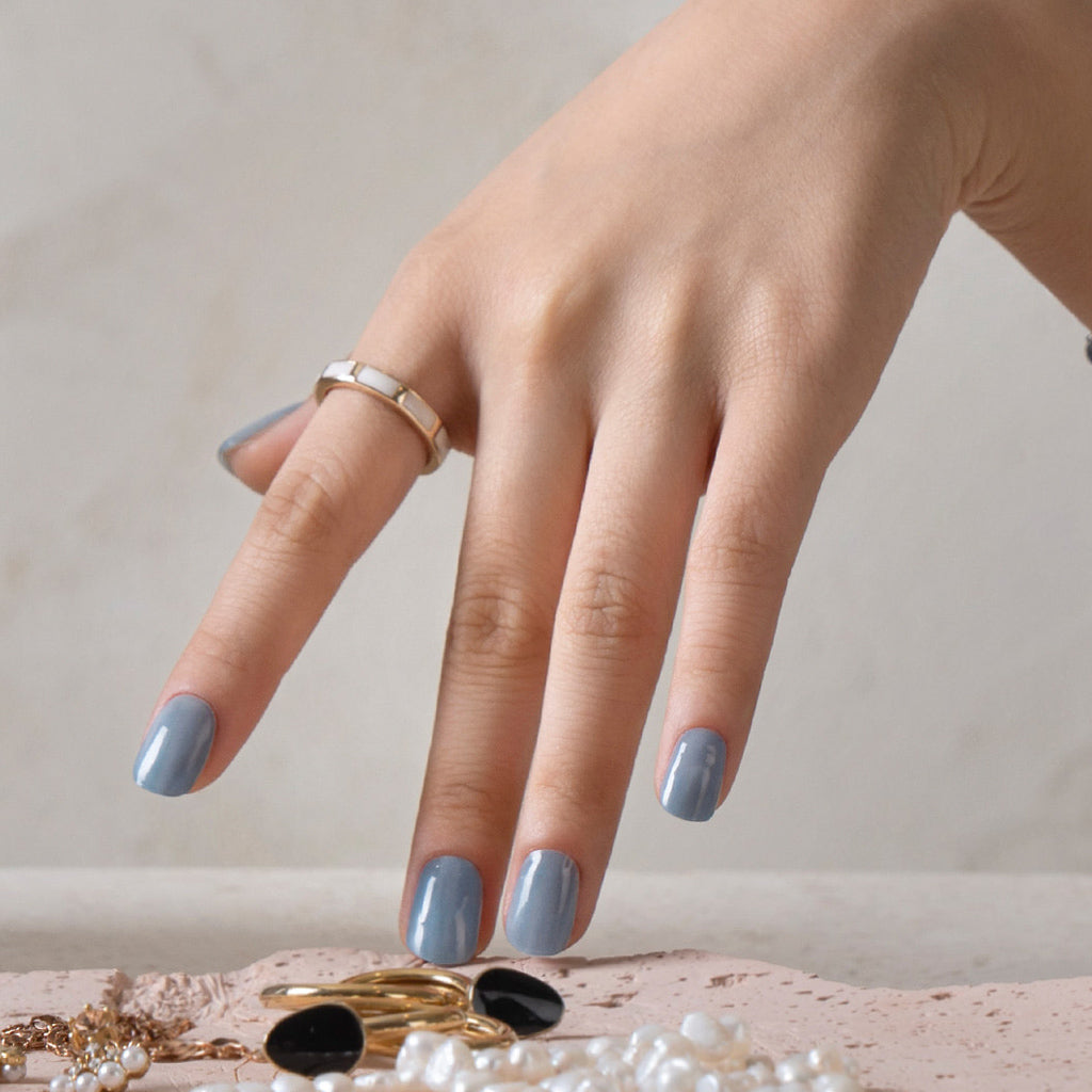 Gelato Factory New Nail Design Collection (HORIZON BLUE ) 26 Strips Nail Art Nail Sticker