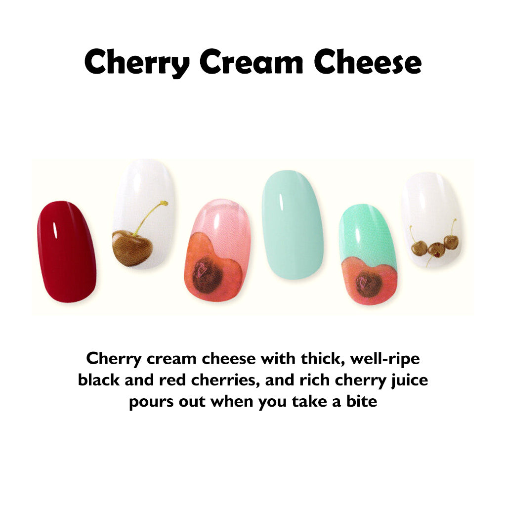 Wakemake (Cherry Cream Cheese) March Real Gel Nail [Non-bake Easy Fit]