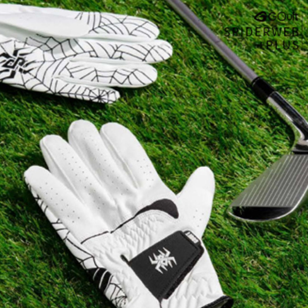 Men Women Golf Gloves Left Hand Non-Slip Silicone Spiderweb Plus Black