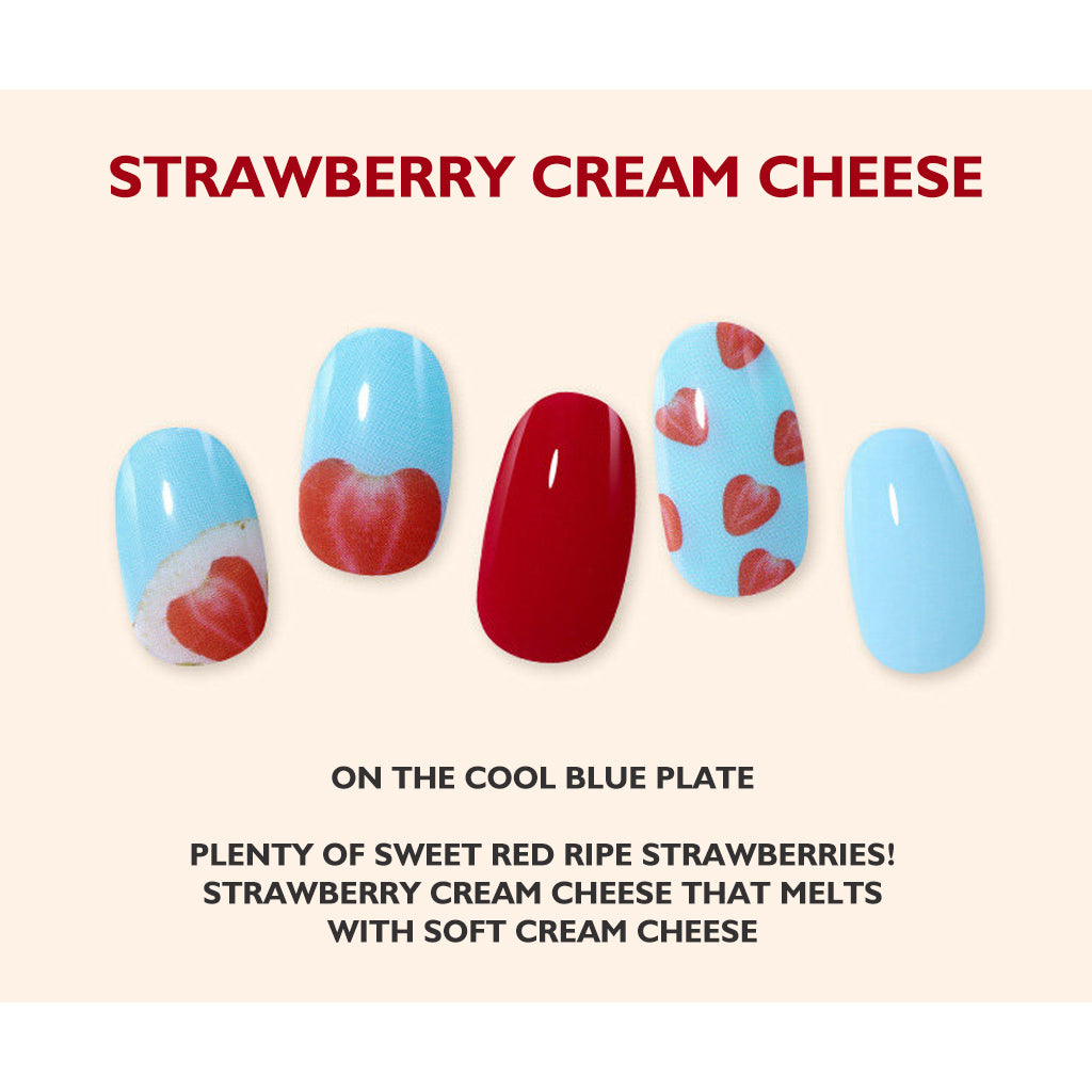 Wakemake (Strawberry Cream Cheese) March Real Gel Nail [Non-bake Easy Fit]