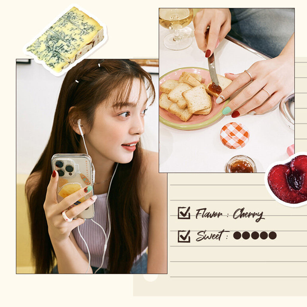 Wakemake (Cherry Cream Cheese) March Real Gel Nail [Non-bake Easy Fit]