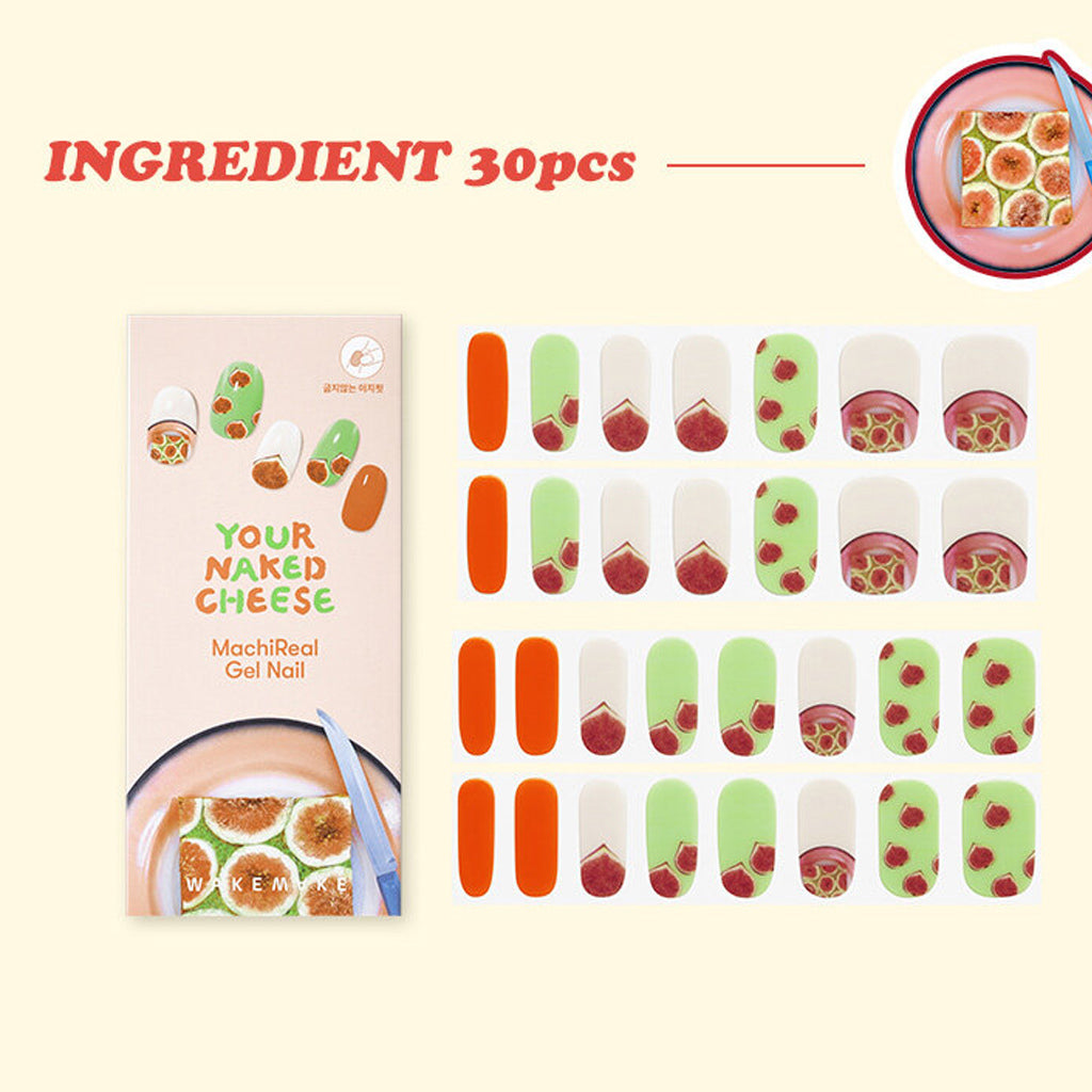 Wakemake (Fig Pistachio Toast) March Real Gel Nail [Non-bake Easy Fit] All to choose from