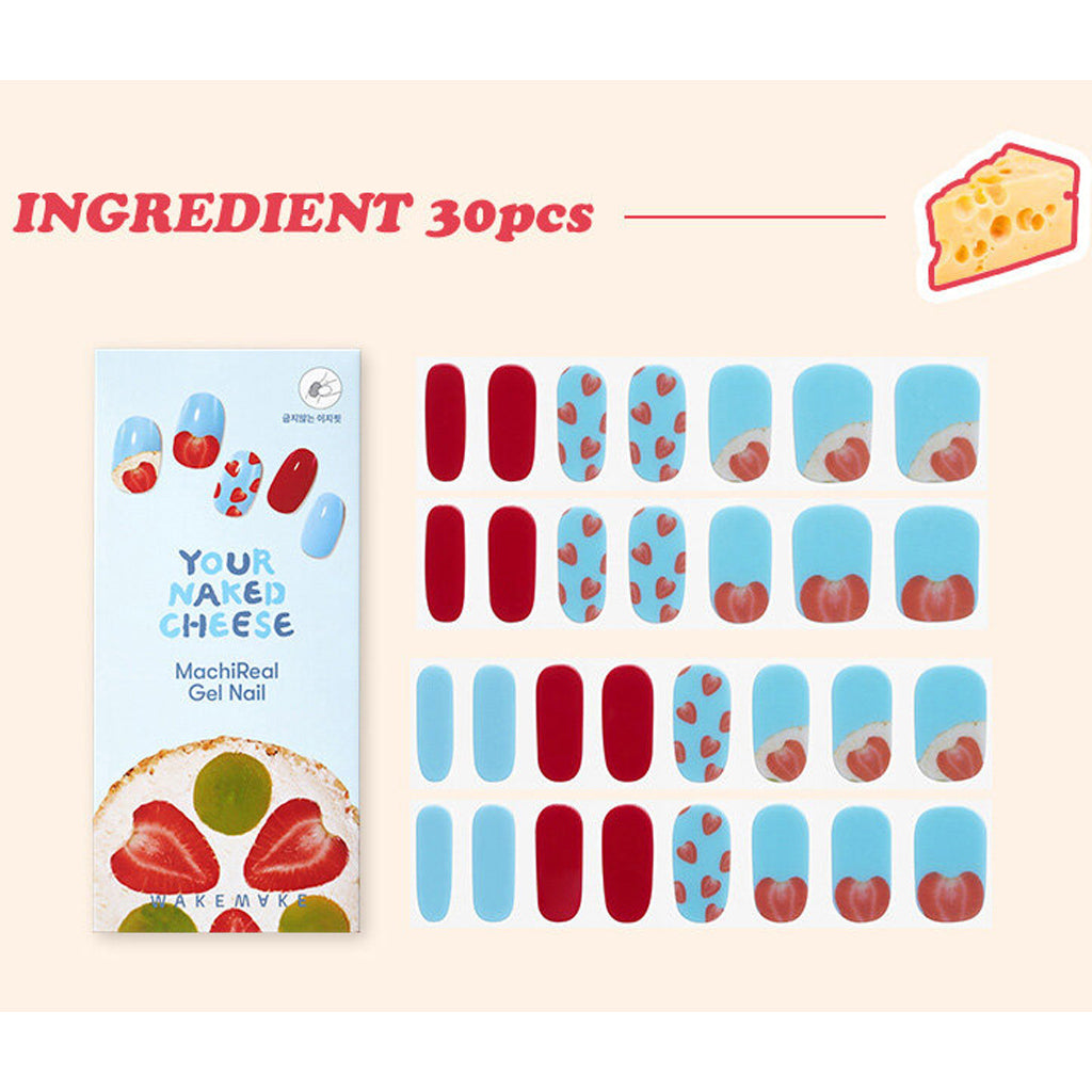 Wakemake (Strawberry Cream Cheese) March Real Gel Nail [Non-bake Easy Fit]