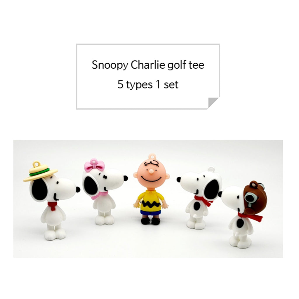 Snoopy Charlie Golf Tea Holder 5 Accessories Rounding Supplies Tea Holder