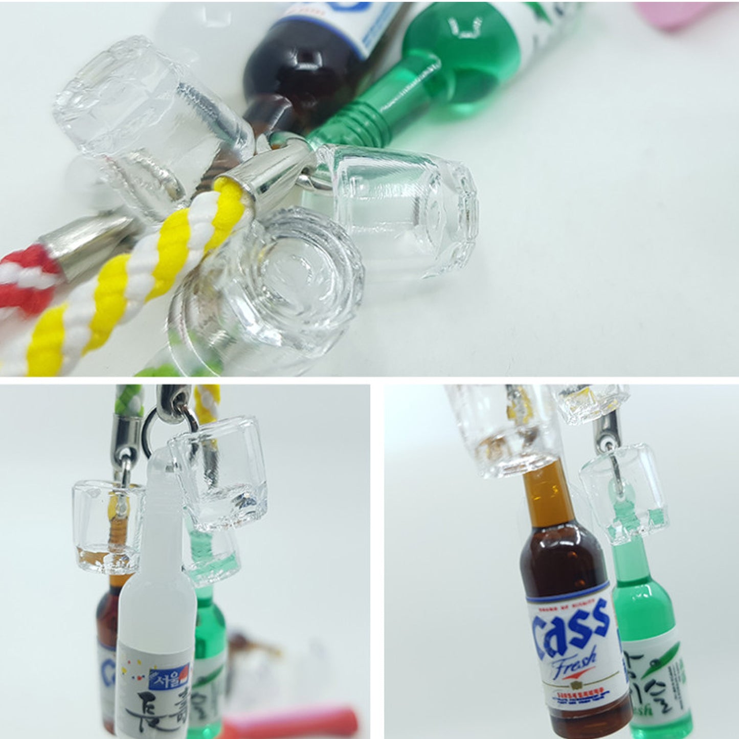 3 Types 1 Set Soju Beer Golf Tee Holder Tee Hanger (Golf Accessories Caddy Supplies Putter Keeper Holder Long Tee)