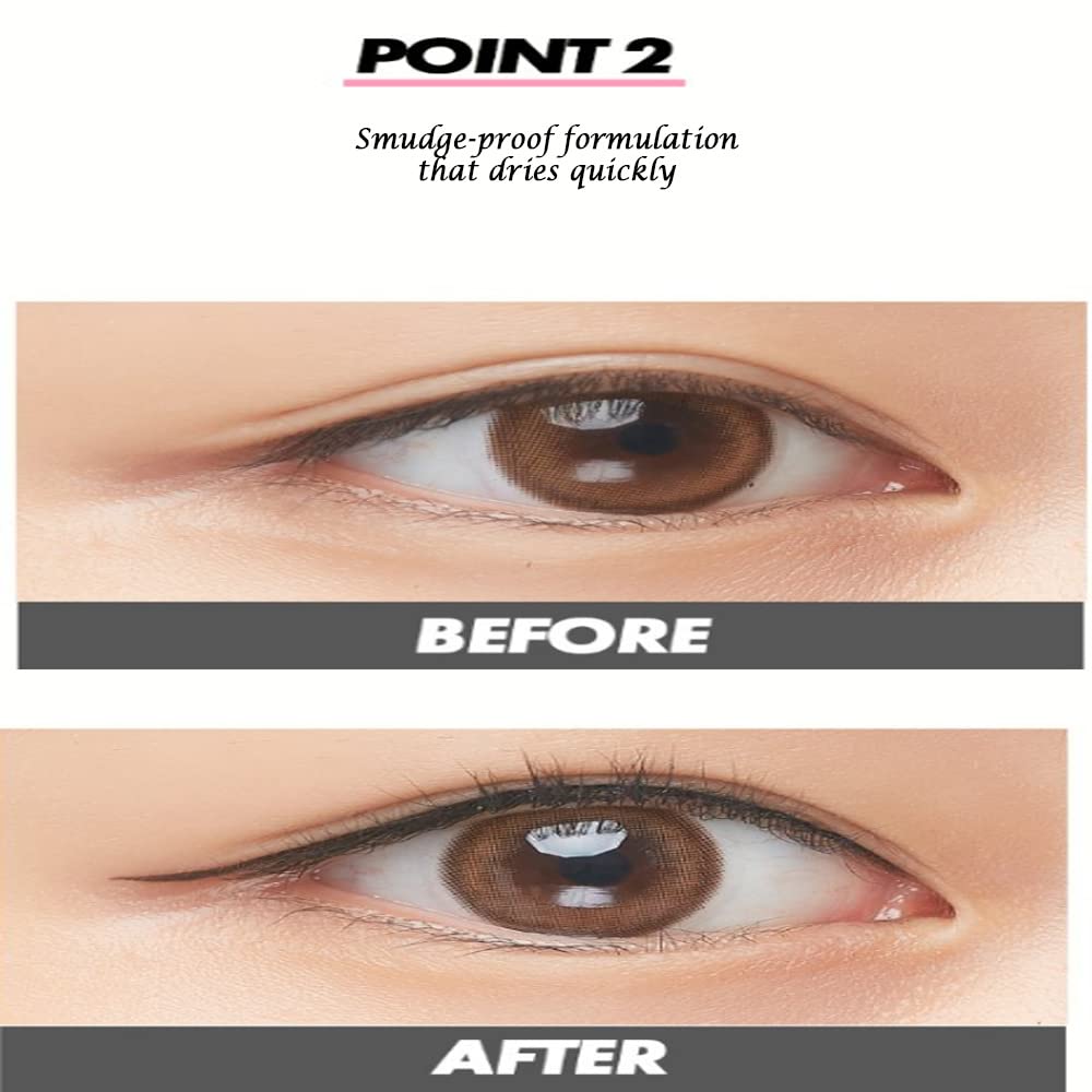 Secret Unbungee Washable Vegan Brush Pen Eyeliner 2 Colors / Pen Eyeliner