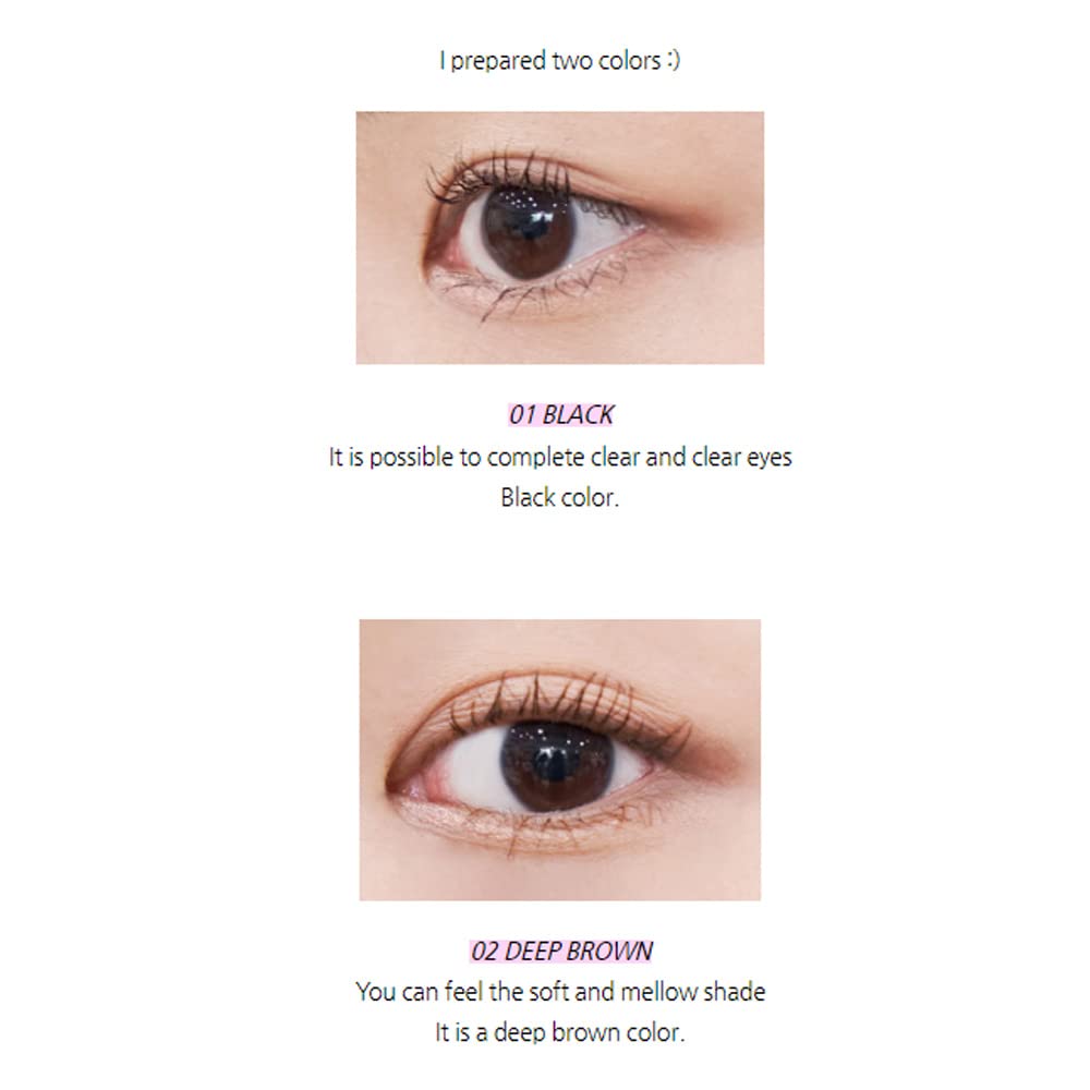 IM' UNNY Double Active Volume Mascara 2 Colors 8.5g / Color Fixer Eye Makeup / Waterproof Under Lash