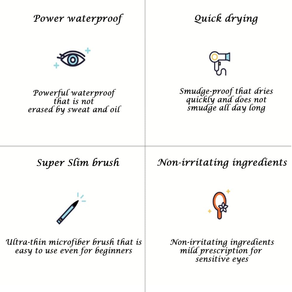 Secret Unbungee Washable Vegan Brush Pen Eyeliner 2 Colors / Pen Eyeliner