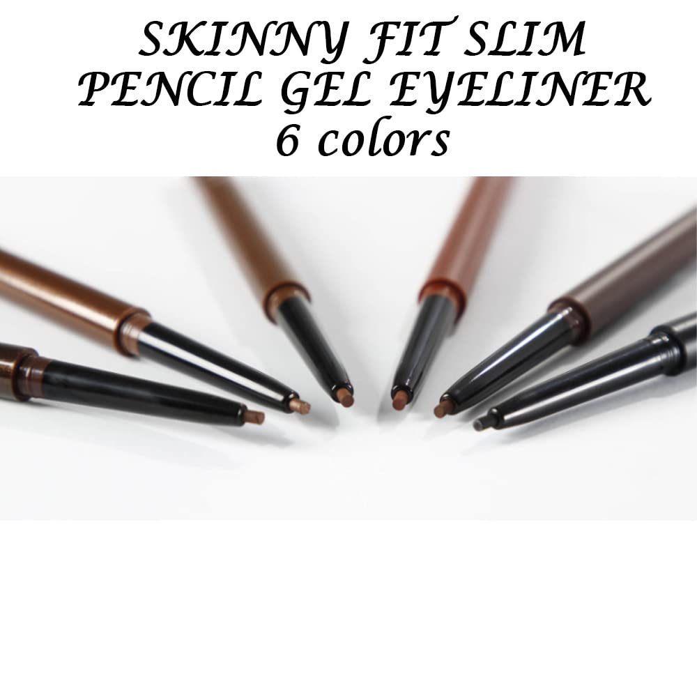 IM' UNNY Skinny Fit Slim Pencil 6 Color Gel Eyeliner / Mucosal Shading Eyeliner / Long Lasting Eyeliner