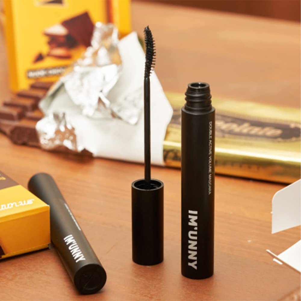 IM' UNNY Double Active Volume Mascara 2 Colors 8.5g / Color Fixer Eye Makeup / Waterproof Under Lash